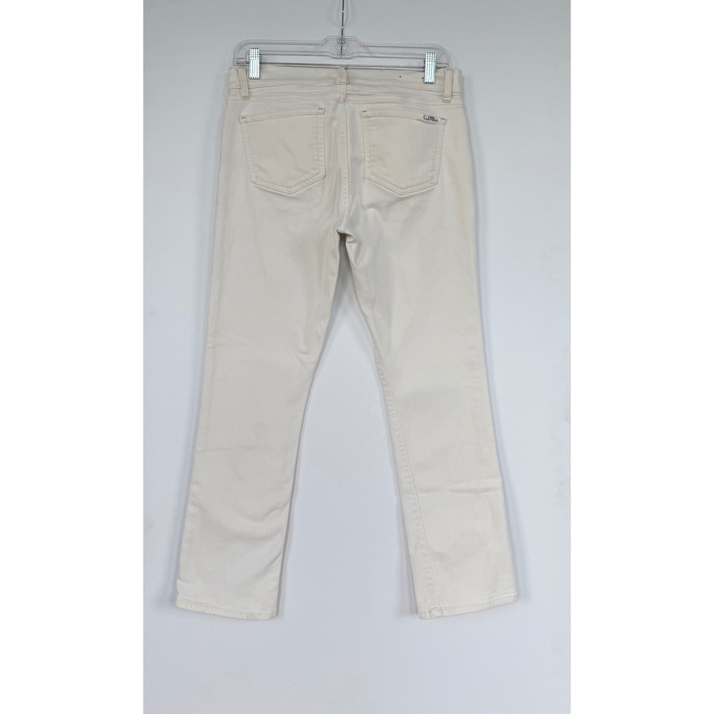 Lauren Ralph Lauren Premier Straight Jeans Cream Off White Size 8P Petite Preppy